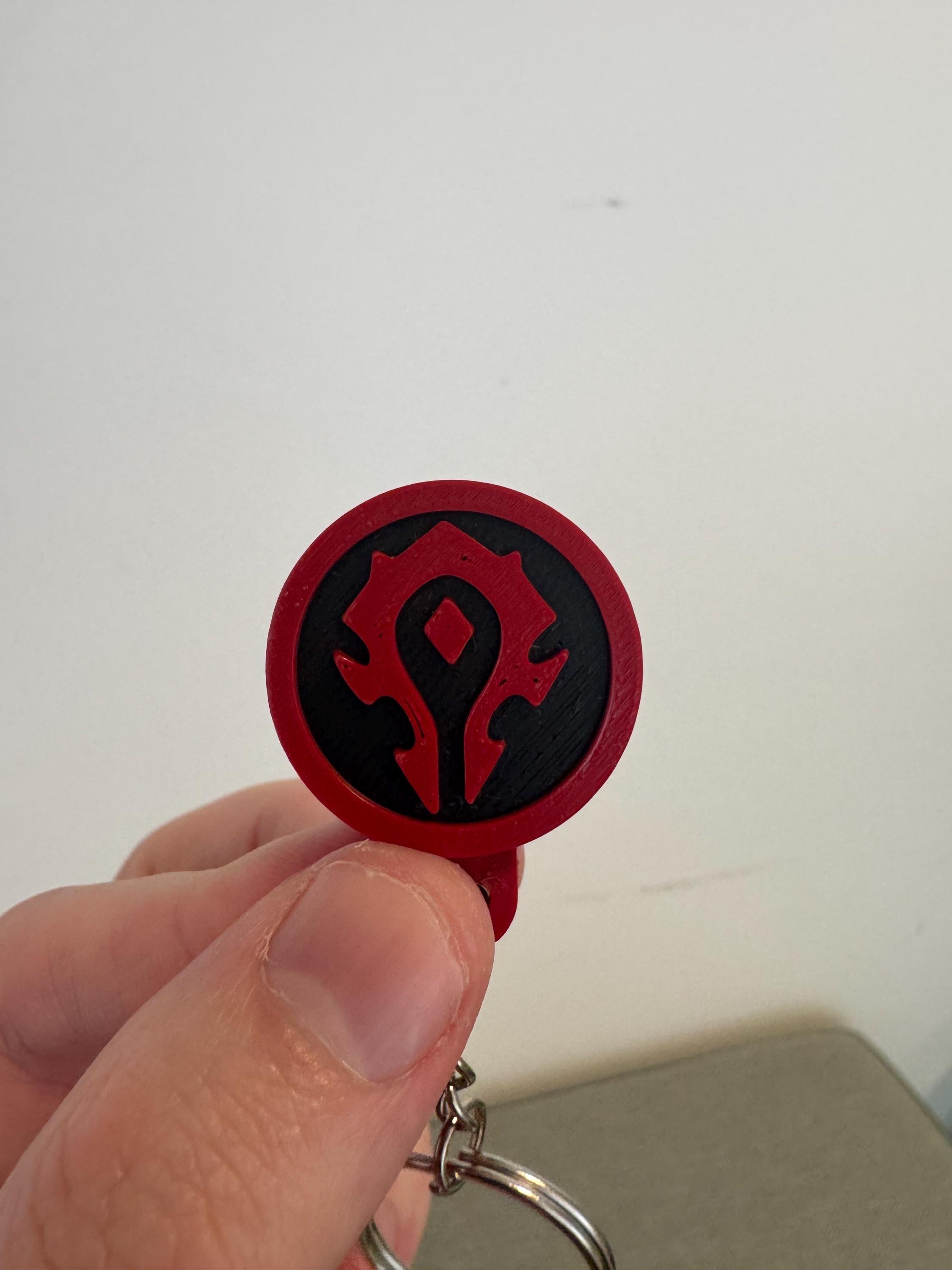 World of Warcraft Inspired Horde Keyring Holder – 3D Printed Wall Mounted Organizer