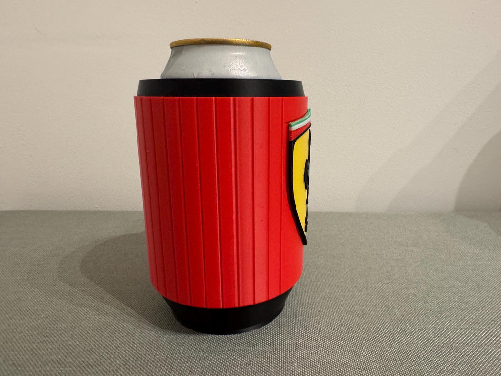 Ferrari-Inspired Beer Can Holder | 3D Printed Racing Mug | Fits 440ml Cans | F1 Style Gift
