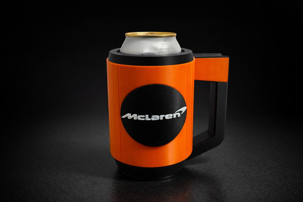 McLaren F1 Style Beer Can Holder – 440ml | 3D Printed Can Cooler with Handle