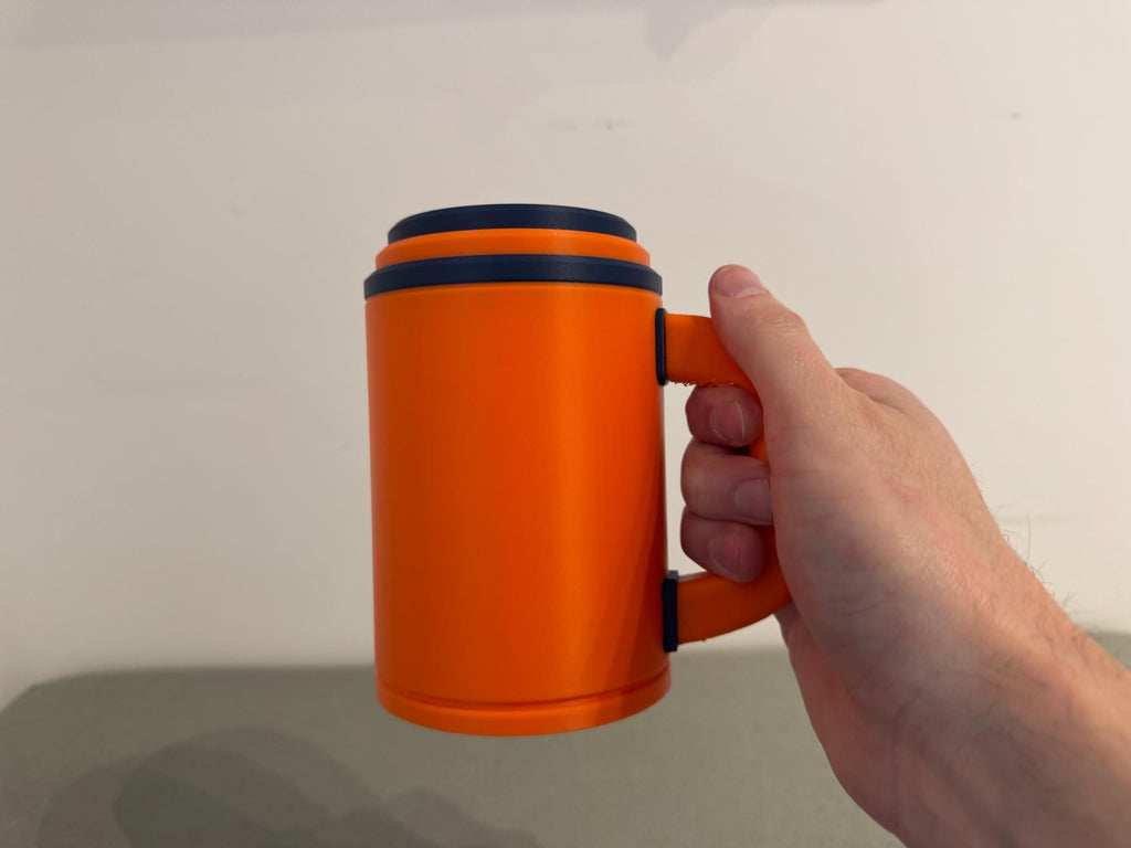 DBZ-Inspired Beer Can Holder with Handle – 3D Printed Anime Beer & Soda Mug – Gamer Gift