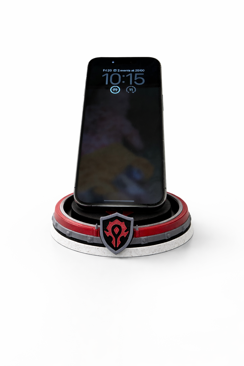 Horde MagSafe Charging Stand – World of Warcraft Inspired Phone Holder | Wireless Charger Dock | 3D Printed Desk Setup Gift