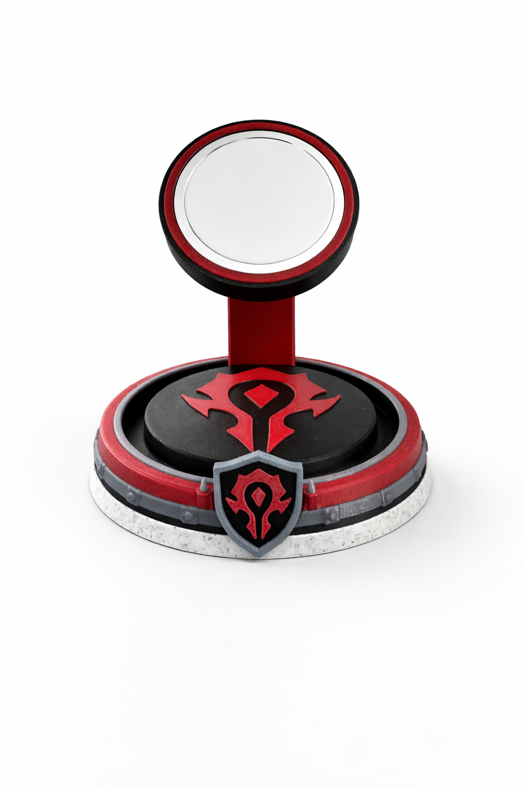 Horde MagSafe Charging Stand – World of Warcraft Inspired Phone Holder | Wireless Charger Dock | 3D Printed Desk Setup Gift