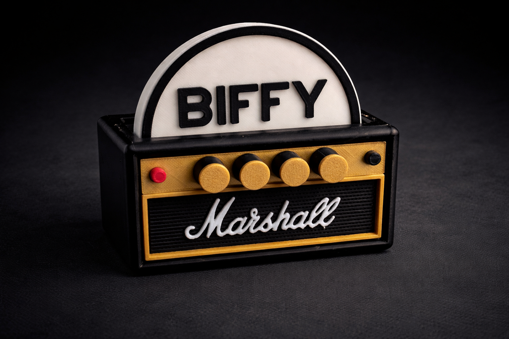 Biffy Clyro Coaster Set with Amp Holder – 3D Printed Rock Band Coasters & Bottle Opener – Music Fan Gift