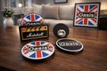 Oasis Coaster Set with Marshall Amp Holder & Bottle Opener | Music Fan Gift | 3D Printed Drink Coasters