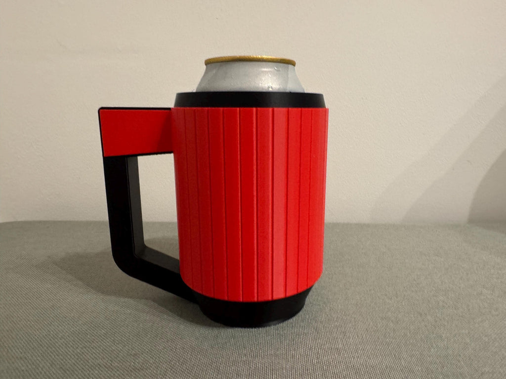 Ferrari-Inspired Beer Can Holder | 3D Printed Racing Mug | Fits 440ml Cans | F1 Style Gift