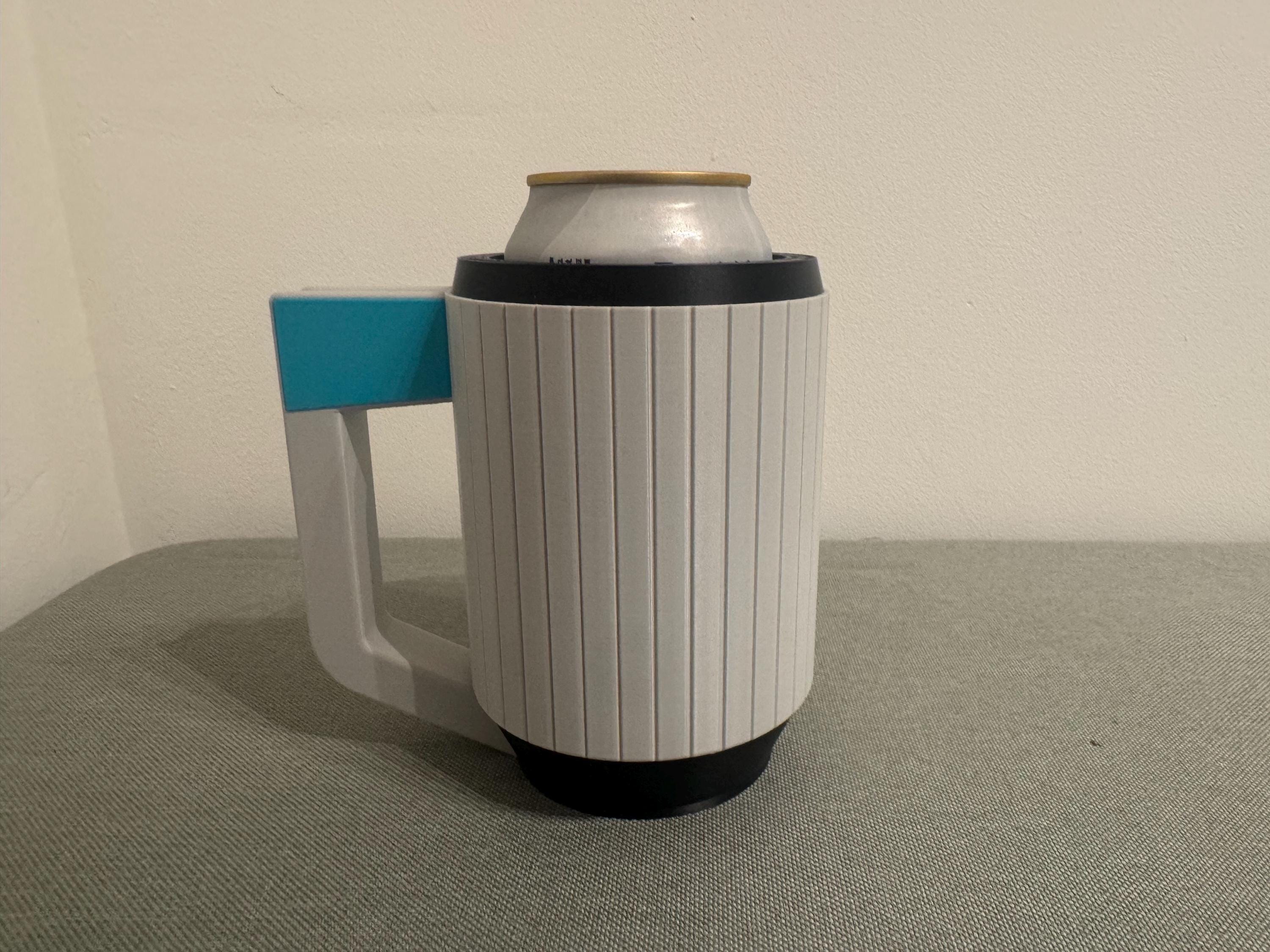 Mercedes-Inspired Beer Can Holder with Handle | 3D Printed Can Cooler | F1 Racing Style Drink Holder | Fits 440ml Cans