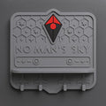 No Man’s Sky Wall Organizer | 3D Printed Shelf & Key Hooks | Gamer Gift | Key Ring Holder