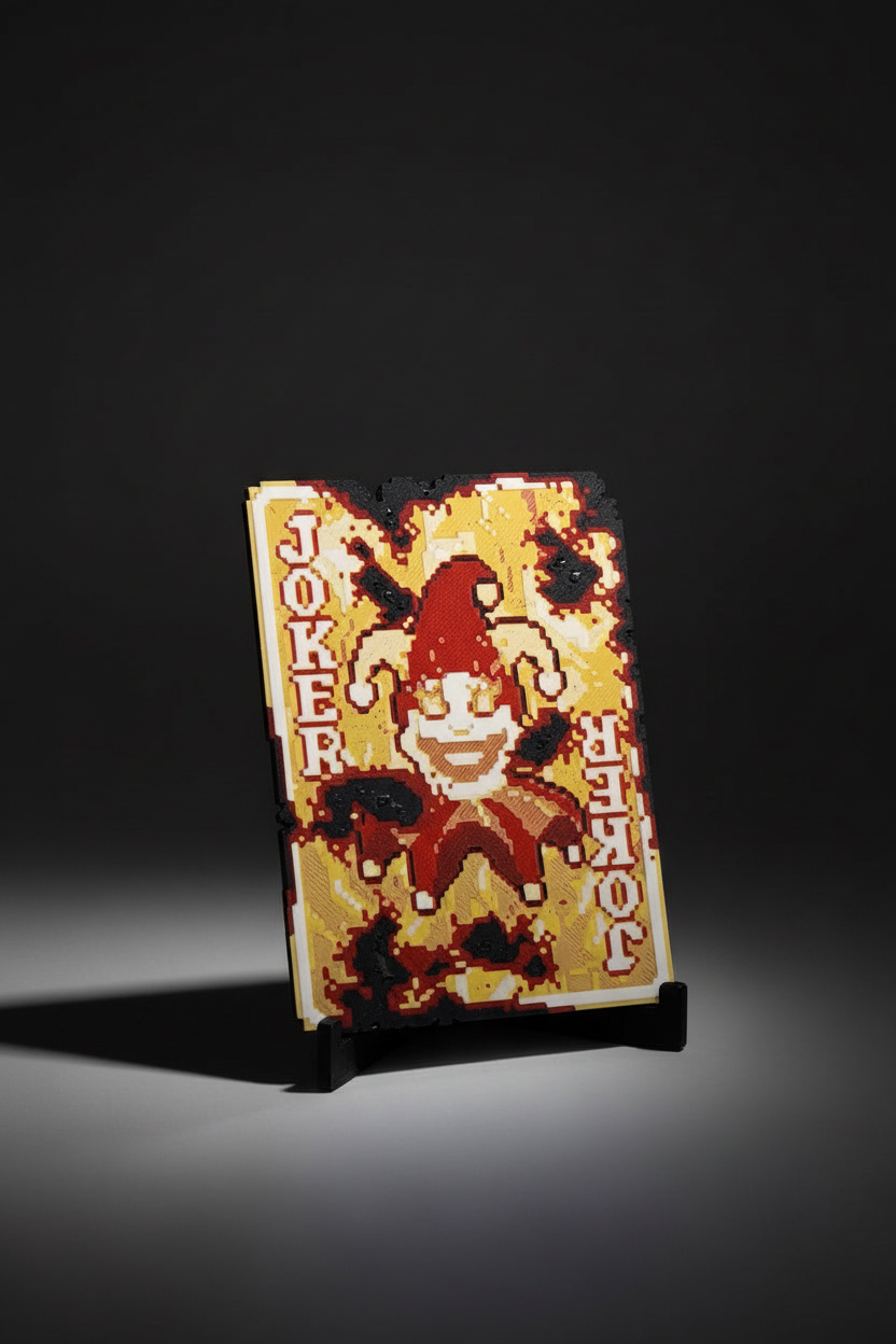 Professional Balatro Joker Card with Dark Background