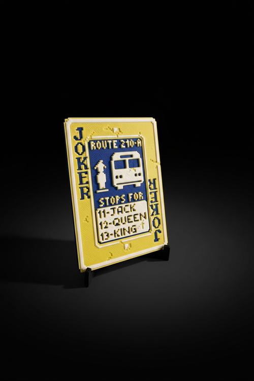 Professional Route 210-R Joker Card